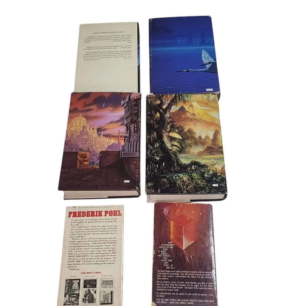 Vintage Science Fiction Assorted Hardback Paperback Lot of 6 Books